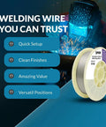 ER308L Stainless Steel MIG Wire 030 Inch 10 Pound Spool For All Positions Gas Welding With Low Carbon For Less Splatter