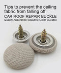 Top Quality 30x Auto Car Roof Snap Rivets Kit For Home Repair Fixing Interior Ceiling Panels And Retaining Pins With Heavy Duty Rust-Proof Stainless Steel Assortment That Keeps Everything Secure Without Messy Tools, gray car roof repair buckles