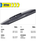 12 Inch Rear Wiper Blade Replacement For Honda CRV 2017 2022 Element 2003 2011 Nissan Murano 2009 2024 model compatibility shown