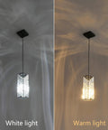Fresh Black Metal Crystal Pendant Lights With Smooth Adjustable Chain For Kitchen Island Dining Room And Bedroom Killer Modern Industrial Lighting Fixtures 3 Pack showcasing white and warm light.