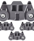 No Sweat Lower Dishwasher Rack Wheels Compatible With KitchenAid W10195416 W10195416V Heavy Duty Replacement Rollers Set of 4 Gray