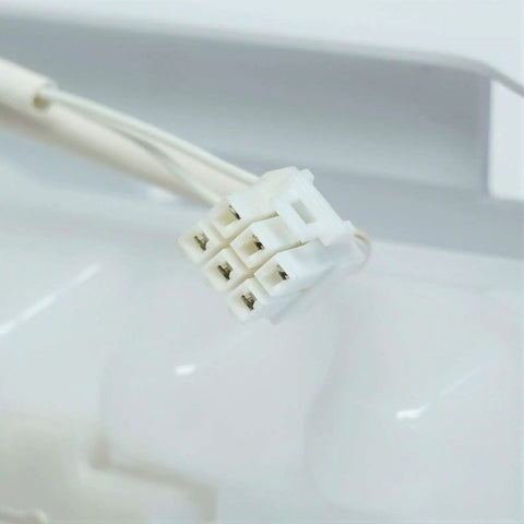 Close-up of connector on Easy Install Refrigerator Ice Maker Assembly For Frigidaire And Electrolux Models Replacement Ice Maker Module 243297609