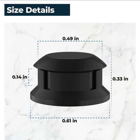 Overpressure Plug Replacement Part For Mirro Mirro-Matic Pressure Cookers And Canners Rubber Plug Seal size details