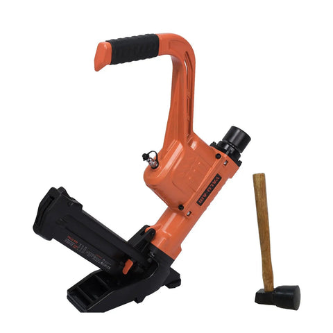 All In One Flooring Nailer And Stapler For 16 Gauge T And L Cleats And 15.5 Gauge Staples From One Point Five To Two Inches Ergonomic