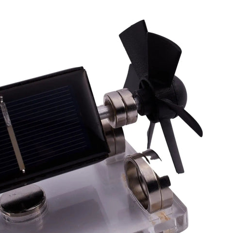 Solar Magnetic Levitation Model Levitating Mendocino Motor Educational Kit Dope St41 130 x 76 x 75 Mm Black Learn By Doing With Solar Power And Auto Reversing Coil For Hands On Science Demos, close-up