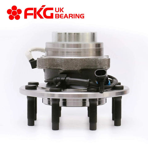 Set Of 2 Front Wheel Bearing Hub Assemblies With ABS For 2WD GMC Savana 3500 And Savana 2500, Chevy Express, side view