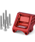 CNC machined red Rear Axle Truss Upper Link Mount for Axial SCX24 1 24 RC Crawler Upgrade with mounting screws included