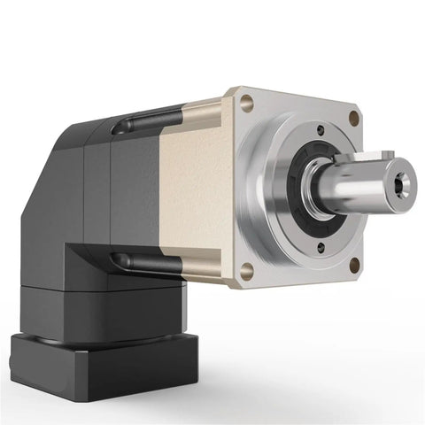 Heavy Duty Right Angle 90 Degree Helical Planetary Gearbox Reducer with 14mm input shaft, precision design for performance.