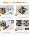RV Cabinet Door Catch With Double Roller Golden Latch Noise Reducing Soft Close Easy Install Exquisite Workmanship Display