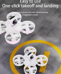 Immersive FPV Racing Drone Kit With 1080P Camera And Goggles For Indoor Flying Hand Operated Quadcopter shown on launch pad