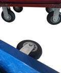 Beefy Heavy Duty Caster Wheels Top Plate Swivel Casters with Solid Rubber Puncture Proof Wheels on furniture base