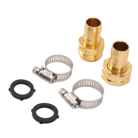 Ditch Your Dripping Hose Now With This Epic 3 Set Garden Repair Kit Featuring Heavy Duty Stainless Steel Clamps And Tough Aluminum Alloy Fittings For Airtight Seals On All 5/8 Inch And 3/4 Inch Hoses Plus Bonus Washers And Connectors To Fix Messy Outdoor. Garden hose repair kit with brass fittings, stainless clamps, and washers