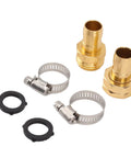 SixRun High Quality Garden Hose Repair Kit With 3 Heavy Duty Connectors And Stainless Steel Clamps For Fixing Leaky Hoses Fast Without Special Tools At A Rock Bottom Price Today, brass fittings and clamps