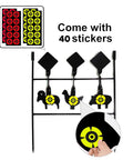 Auto Reset Animal Silhouette Target For Airgun And BB Gun Practice with heavy metal spinner and 40 stickers included