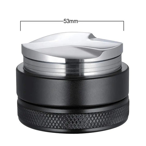 53mm Adjustable Coffee Distributor and Espresso Leveler for 54mm Breville Portafilters in stainless steel