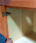 Full Overlay Cup Hinge Soft Close For Face Frame Cabinets, 35mm Cup, 105-Degree Opening, installed on wooden cabinet