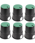 Six Pack Six Inch Underground Electrical Splice Box For Outdoor Wiring, Heavy Duty Polypropylene Junction Box For Garden And Farm Irrigation