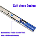 Soft Close Drawer Slides 18 Inch Full Extension Side Mount Rails 100 Lb Capacity 10 Pairs With Screws For Easy Install