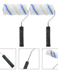 Top Shelf Three Piece Paint Roller Brush Set With Comfort Grip Handle And Ultra Soft Protective Bristles For Slick Wall Coverage And Zero Fuss On Your Next Diy Makeover, featuring a close-up of two rollers.