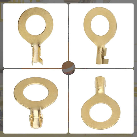Get A Massive 480pc Copper Ring Lugs Kit With M3 To M10 Eyes For Serious DIY Projects And Pro Wire Connections Non Insulated Assortment Crimp Terminals That Are Totally Sick And Ready To Rock Your Rig Without Any Drama. copper ring lugs M3-M10, non insulated