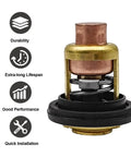 Beefy Thermostat With Gasket Replacement For Johnson Evinrude Outboard Motors 1959 To 1995, showing features and benefits.