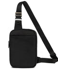 Black Sling Bag With RFID Blocking, Ultra Lightweight Travel Chest Pack, Anti Theft Front Pocket And Hidden Compartments For Cards And Passport
