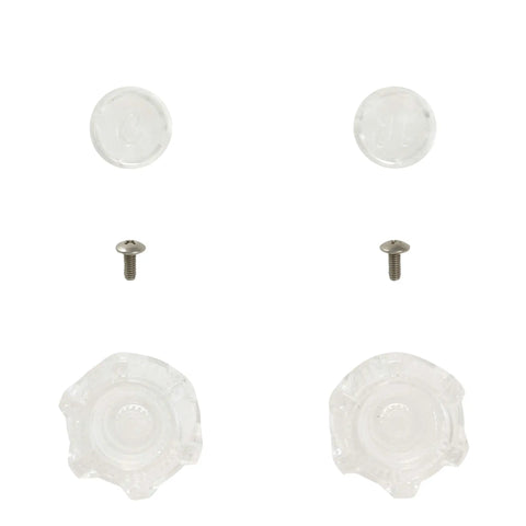Replacement Handles For Phoenix Faucets And Tub And Shower Fixtures, No-Brainer Easy Swap For Hot And Cold Pair, screws, clear