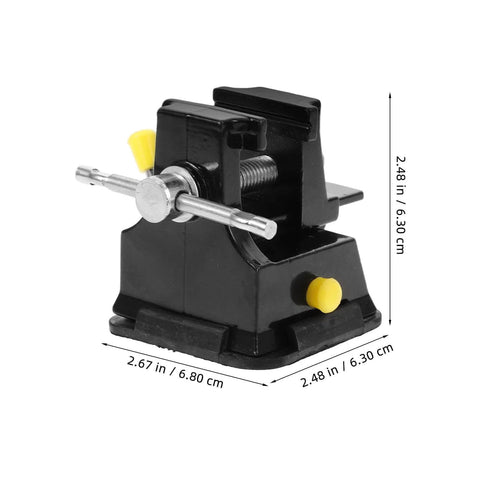 Go To Mini Table Vise Clamp With Suction Base For Jewelry Making And Model Repair, Compact Bench Vise for small projects.