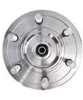 Front Wheel Bearing And Hub Assembly For 2018 To 2019 Ford F 150 Pickup 4wd, top view showing precision components and smooth surface.