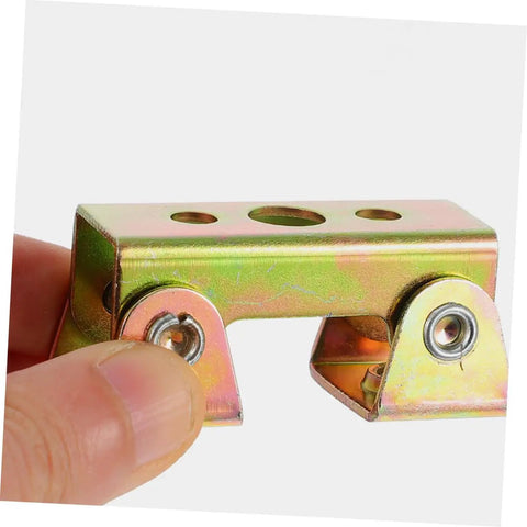 Magnetic V Type Welding Clamp Set 4 Piece Magnetic Fixture for Easy Precise Welds shown in hand for size comparison