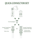 Garden Hose Quick Connector Set With Water Stop And Lock Quick Release Kit Universal Fittings And Adapters Set Of Four schematic diagram