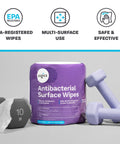 EPA Registered Antibacterial Wipes For Surfaces And Equipment That Kill 99.9 Percent Of Germs In 15 Seconds, 3200 count