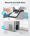 Nugget Ice Maker Countertop With Self Cleaning Delivers 44 Lbs In 24 Hours Of Chewable Nugget Ice Pellet Style 0.75 Gallon Tank