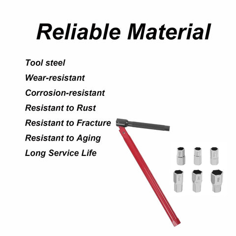 Top Shelf Metric Socket Wrench Set For Single Handle Faucet Repair Professional Grade Tool Steel Hex Driver with tool steel features.