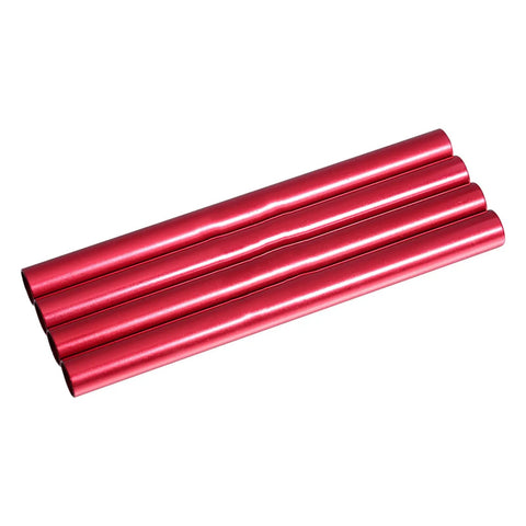 4 Piece Tent Pole Repair Kit Lightweight Aluminum Alloy Splints For Quick Fixes On Camping Gear And Hiking Tents Ideal For Emergency Pole Repair And Reinforcement Red 13 Cm 5 Inch