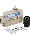 Sealed TZ-6001 Limit Switch Pack of 2, Built-Tough 15A 250VAC Micro Switch With Plunger Actuator, IP65 aluminum housing, components included.