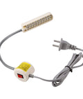 30 Led Industrial Grade Magnetic Work Light For Garage And Professional Workshop Dual Voltage 110V To 240V with flexible neck and plug.