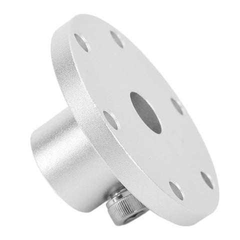 Heavy Duty Fabater Flange Shaft Coupling For 12mm Aluminum Motor Shafts With Hex Screws, side view showing mounting holes.