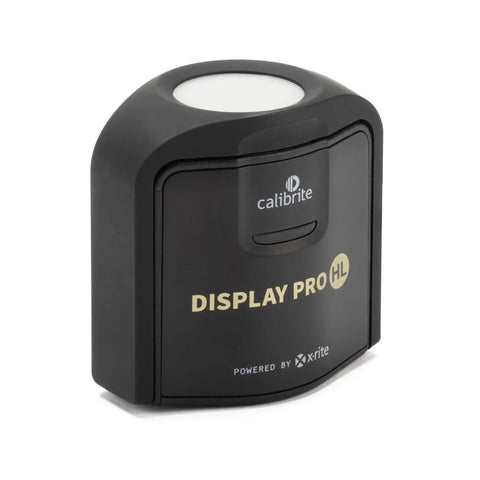 HL High Luminance Display Colorimeter For LCD Mini LED And OLED Monitors Calibrate Apple XDR And Other High Brightness Displays Up To 3000 Nits With Profiler Software USB C And USB A Adapter Validation And Color Uniformity Tools black device