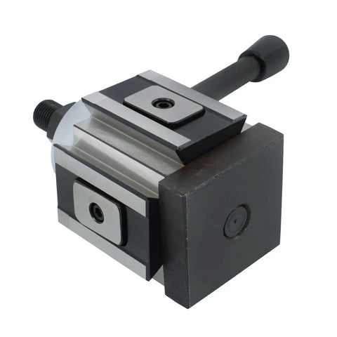 CXA Piston Type Tool Post For 13 To 18 Inch Swing Lathe Quick Change Turning And Facing Holder Heavy Duty Steel Tool Holder