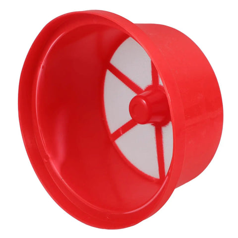 Red Backpack Sprayer Barrel Filter Screen 142mm Mouth Strainer for Farm Yard Spraying Replacement Filtration Mesh