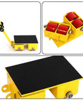 Heavy Duty Equipment Mover Dolly Built Like A Tank Boasts 180 Degree Free Steering with solid PU and steel rollers.