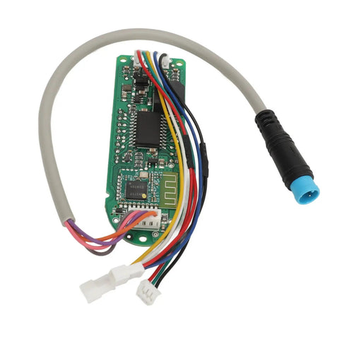 Electric Scooter Dashboard Display Replacement Board For Mi3 Real Time Speed Power Readout Clear Data Display PCB Module Easy Install Accessory For Safe Rides And Quick Upgrades, showing green PCB with multi-colored wires.