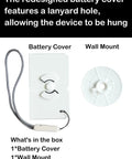 No Drill Wall Mount For Carbon Monoxide Alarms Battery Back Cover Included Upgrade With Lanyard and Quick Release Bracket.