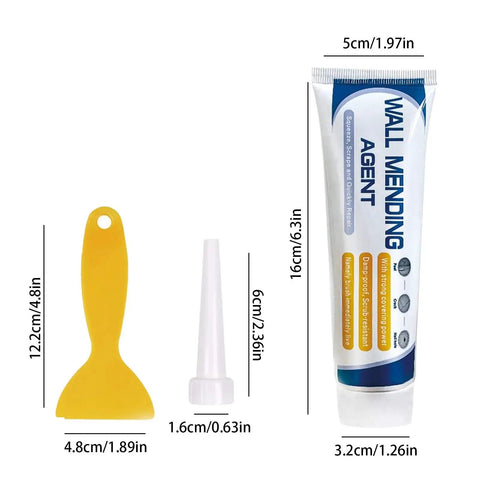 Drywall Repair Kit With Scraper For Quick Hole And Crack Fix, Wall Patch Kit With Fast Dry Spackling Paste For Interior Walls