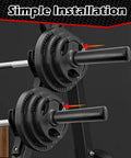 One Inch To Two Inch Olympic Weight Plate Post Adapter Sleeve For Barbell And Home Gym, showing installation on weight posts