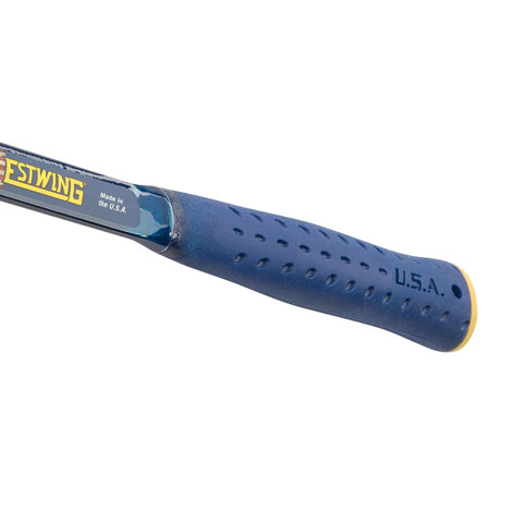 Big Blue Engineer Hammer 48 Oz Sledge With Forged Steel One Piece Construction And Shock Reduction Grip USA Made For Pros And DIYers