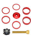 Dope Colorful Aluminum Headset Spacer Kit With Stem Top Cap And Long Bolts Star Nut And Front Fork Spacers For Precise Height