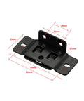 Heavy Duty Stainless Steel Furniture Joint Bracket Kit 30 Pack With Screws Right Angle Corner Braces Black Finish Dimensions