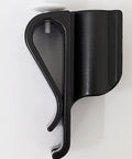 Single black plastic golf club bag clip from 16 Pack Golf Club Bag Clips Putter Clamp Organizer Set Lightweight Durable Plastic